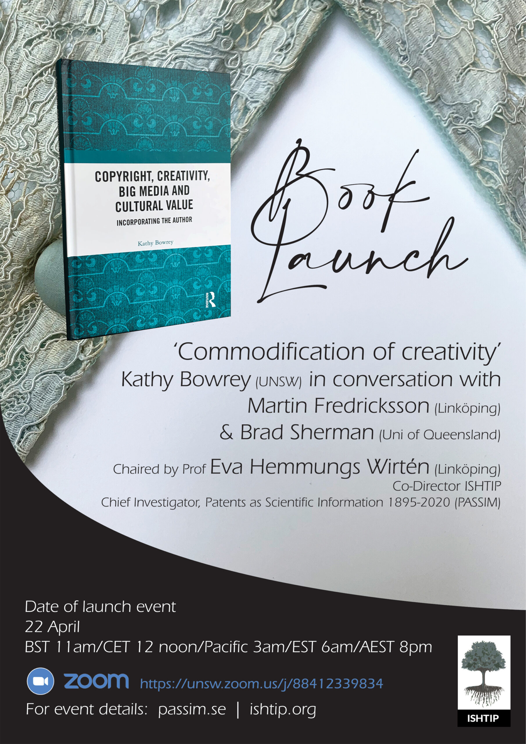 ‘Commodification of creativity’, Kathy Bowrey in conversation with Martin Fredriksson  and Brad Sherman